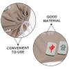 MERRYHAPY Large Fabric Mahjong Storage Pouch Drawstring Portable Mahjong Game Bag for Organizing Tiles view 4