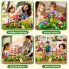 145 Pcs Toys for 3 Year Old Girl,Toddler Gardening Set Flower Garden Toy Girls Building Sets Best Educational Learning Fine DIY Crafts Stem Construction Stacking Kit,for 3 4 5 6 7 Years Kids view 3