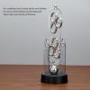TOPINCN Perpetual Motion Machine, Electronic Swinging Model Decorative Physics Learning Desk Toy Electronic Swinging Ornament for Home School Office, Art Perpetual Motion Device view 3