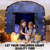 RIYDH Sensory Tent for Kids with Autism - 47.2" Pop Up Play Tent, 100% Blackout Calming Indoor Playhouse with String Light, Portable Toddler Toys for Autistic Children, ADHD, Anxiety Relief view 3