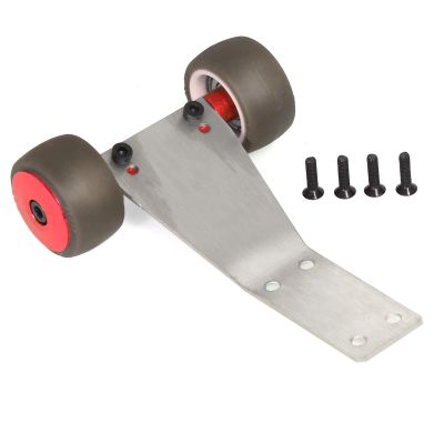 1Pcs Metal Wheelie Bar Wheel Replacement for ARR-ma for Granite Grom for Typhon Grom 1/18 RC Car Upgrade Modifying Parts(Red)
