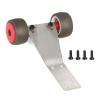 1Pcs Metal Wheelie Bar Wheel Replacement for ARR-ma for Granite Grom for Typhon Grom 1/18 RC Car Upgrade Modifying Parts(Red) view 2