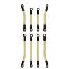 8Pcs/Set Replacement Brass Plastic High Clearance Links Kit for Trax-xas TRX4M 1/18 RC Car Accessories Upgrade Parts view 2