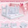 15FT Inflatable White Bounce House for Kids Adult Commercial PVC Bounce House Castle with 950W UL Blower Bouncy Castles for Party Wedding Backyard 15x15x10FT view 2