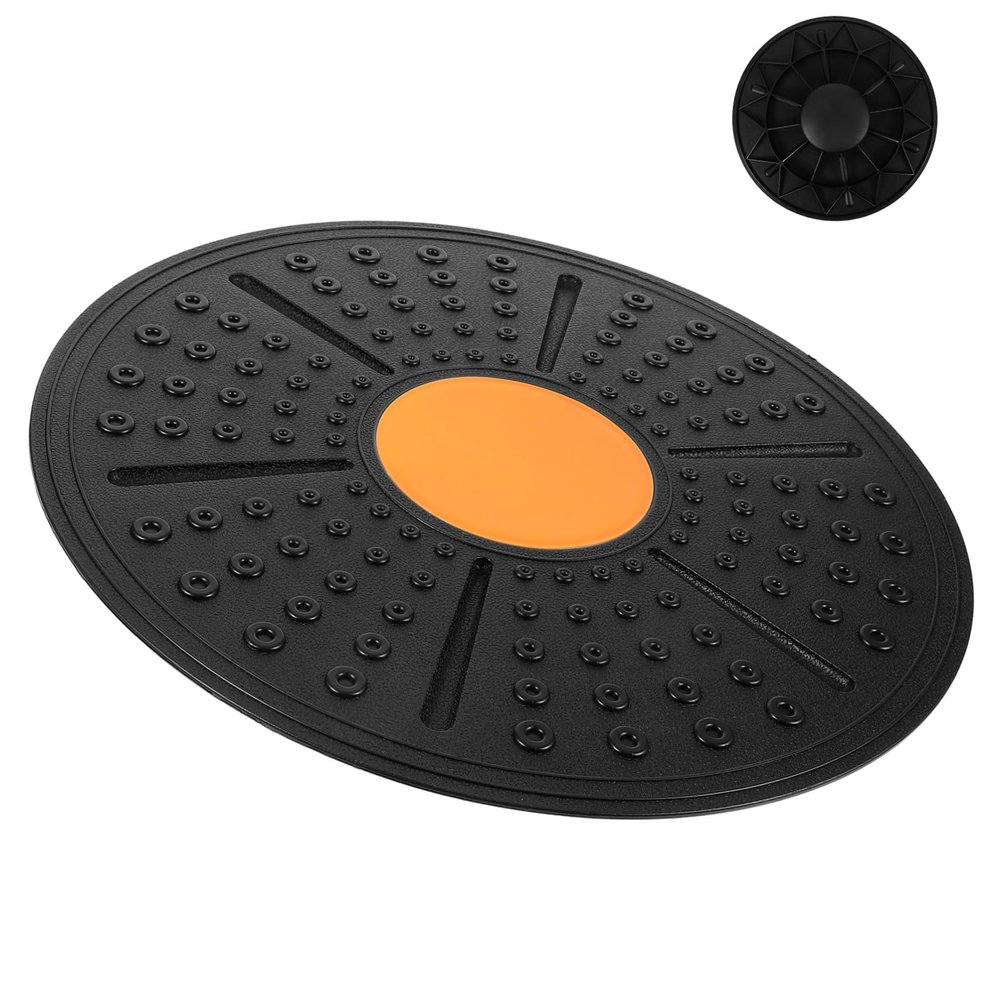 Happyyami Half Yoga Ball Balance Trainer Balance Board with Non Slip Surface for Enhanced Stability Portable Fitness Equipment for Home and Gym Workouts