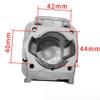 Aluminum Cylinder Piston Assembly Kit 44mm Replacement Parts Set for 52CC 44F-5 Brush Cutter Motor with Enhanced Thermal Conductivity Design view 2