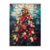 BEAROWL 500 Piece Adults Wooden Jigsaw Puzzle, Colorful Stained Glass Art,Colorful Christmas TreeChallenging Brain ExerciseGreat for Relaxation and Display for Puzzle Enthusiast view 1
