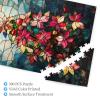 BEAROWL 500 Piece Adults Wooden Jigsaw Puzzle, Colorful Stained Glass Art,Colorful Christmas TreeChallenging Brain ExerciseGreat for Relaxation and Display for Puzzle Enthusiast view 2