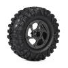 2.2 beadlock Wheels 4PCS Carbon Fiber Wheel Rims for 1/10 RC Crawler Cheater Rigs Capra SCX10 Pro TF2 Element Enduro TRX4 Upgrade Parts (D) view 4