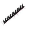 BESTonZON Helmet Sticker Retro Decoration Patch for Modified Helmets Black Arc-Shaped Joint Strip for Bikers view 2