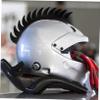 BESTonZON Helmet Sticker Retro Decoration Patch for Modified Helmets Black Arc-Shaped Joint Strip for Bikers view 4