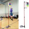 Adjustable Height Vertical Jump Tester, School Gym Vertical Jump Trainer Training Equipment, Metal Jump Measurement Tool with Colorful Vane view 1