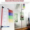 Adjustable Height Vertical Jump Tester, School Gym Vertical Jump Trainer Training Equipment, Metal Jump Measurement Tool with Colorful Vane view 3