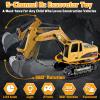 2 Pack Rc Construction Vehicles, Remote Control Excavator & Dump Truck Set view 3