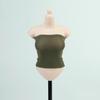 1/6 Scale Female Clothes, Strapless Underwear Vest for 12-inches Action Figure Body Doll, Female Figure Camisole Clothing 1/6 Girl Doll Sleeveless Inner Undershirt (deep Green, Long) view 1