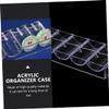 Gogogmee 1Pc Poker Chips Organizer Case Transparent Storage Box for Easy Classification and Accessibility Snap Design for Tidy Desktop and Convenient view 3