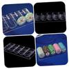 Gogogmee 1Pc Poker Chips Organizer Case Transparent Storage Box for Easy Classification and Accessibility Snap Design for Tidy Desktop and Convenient view 4