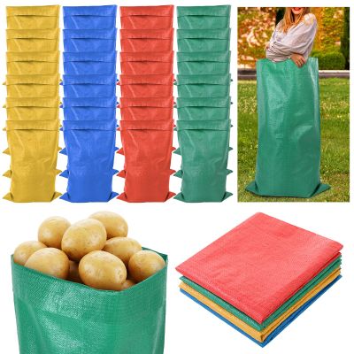24 Pack Potato Sack Race Bags, Large Size 23.6x39.3 Inch Outdoor Game Bags for Family, Adults, Carnival, Events, Parties, 4 Colors