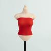 1/6 Scale Female Clothes, Strapless Underwear Vest for 12-inches Action Figure Body Doll, Female Figure Camisole Clothing 1/6 Girl Doll Sleeveless Inner Undershirt (red, Long) view 1