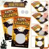 60 Pieces Halloween Scratch Off Cards Stickers Happy Halloween Party Game Funny Bat DIY Blank Gift Certificate for Festive Raffle Ticket 3.5 x 2 inch Holiday Classroom Family Activities Games Supplies view 3