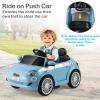 Licensed Fiat 500 Ride on Push Car by INFANS, 3 in 1 Baby Stroller Sliding Walking Car with Retractable Footrest, Parent Control Handle, Horn, Foot-to-Floor Toys for Kids Toddlers 18 Month+ (Blue) view 4
