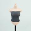 1/6 Scale Female Clothes, Strapless Underwear Vest for 12-inches Action Figure Body Doll, Female Figure Camisole Clothing 1/6 Girl Doll Sleeveless Inner Undershirt (deep Grey, Long) view 1
