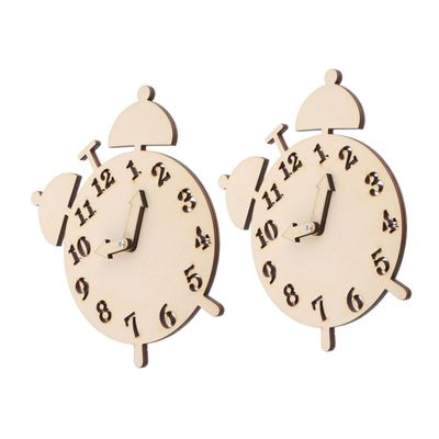 DIYEAH Wooden DIY Clock Puzzle Parts for Sets Educational Time Teaching Toy Multi-Colored Learning Clock for Early Math Skills for Preschool Learning and Home Decoration