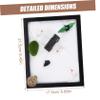 KOMBIUDA Miniature Zen Garden Sand Table Kit for Home and Hotel Decoration Desktop Meditation Landscape with Sand Rakes Rocks and Accessories view 2