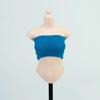1/6 Scale Female Clothes, Strapless Underwear Vest for 12-inches Action Figure Body Doll, Female Figure Camisole Clothing 1/6 Girl Doll Sleeveless Inner Undershirt (Blue, Short) view 1
