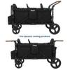 Keenz XC EVO Luxury Comfort Stroller Wagon | Foldable 6 Passenger with Adjustable Canopy |Black view 3