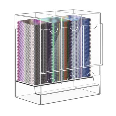 awagas 3-Slot Booster Pack Dispenser, Acrylic Card Dispenser Storage and Organizer 4mm Thick Acrylic Booster Box for Trading Card, Booster Packs, Sports Card, Fits 120 Booster Packs for Dispensing