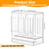 awagas 3-Slot Booster Pack Dispenser, Acrylic Card Dispenser Storage and Organizer 4mm Thick Acrylic Booster Box for Trading Card, Booster Packs, Sports Card, Fits 120 Booster Packs for Dispensing view 2