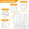 awagas 3-Slot Booster Pack Dispenser, Acrylic Card Dispenser Storage and Organizer 4mm Thick Acrylic Booster Box for Trading Card, Booster Packs, Sports Card, Fits 120 Booster Packs for Dispensing view 3