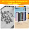 awagas 3-Slot Booster Pack Dispenser, Acrylic Card Dispenser Storage and Organizer 4mm Thick Acrylic Booster Box for Trading Card, Booster Packs, Sports Card, Fits 120 Booster Packs for Dispensing view 4