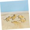 FUNNETOYU Gold Dinosaur Model Pterodactyl Figurines 6-Piece Decorative Dinosaurs Statues for Boys and Girls Party Supplies Home Decor and Educational Playset view 3