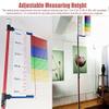 Adjustable Height Vertical Jump Tester, School Gym Vertical Jump Trainer Training Equipment, Metal Jump Measurement Tool with Colorful Vane view 3