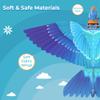 Go Go Bird Bionic RC Bird Toy, Remote Control Flying Bird, Single Flapping-wing Design, 6-axis Gyro, Easy Indoor & Outdoor RC Toys for Kids, Boys and Girls - Kingfisher view 2