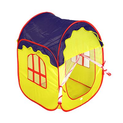 COOLHIYA Portable Tent Foldable Indoor Castle Playhouse for Boys Tent House with Ocean Ball Pool Easy Clean Design Purple