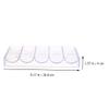 MOLUCKFU 1Pc Transparent Chip Storage Box Organizer for Poker Chips Smooth Surface Design for Board Games and Tidy Table Setup view 4