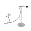 CVUTOVO Surfing Shaped Tumbler Balancing Toy Iron Desktop Ornament for Office and Home Decor Fun Balancing Ball for Stress Relief and Relaxation view 1