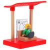 MOLUCKFU DIY Boys and Girls Model Wooden Toy Train Accessory Boy Girl Station Platform Model Pretend Train Station Platform Toy Random Style view 1