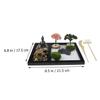 NAMOARLY Zen Garden Kit Decorative Sandbox for Home and Office Resin Art Piece Buddha Figure Miniature Meditation Decor for Desk Relaxation and Mindfulness view 2