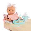 LullaBaby - Doll Clip On Table Seat - 14-inch Baby Doll Accessories - Bib & Pretend Food - Imaginative Play - Toy for Kids 2 Years + view 3