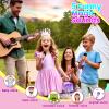 Kids Karaoke Machine for Kids Frozen Toys for Girl Gift, Mini Karaoke Machine With 2 Wireless Microphones Ages 3,4,5,6,7,8,9,10,11,12+ Year, Microphone for Kids Christmas or Birthday Toy Gift (Purple) view 4