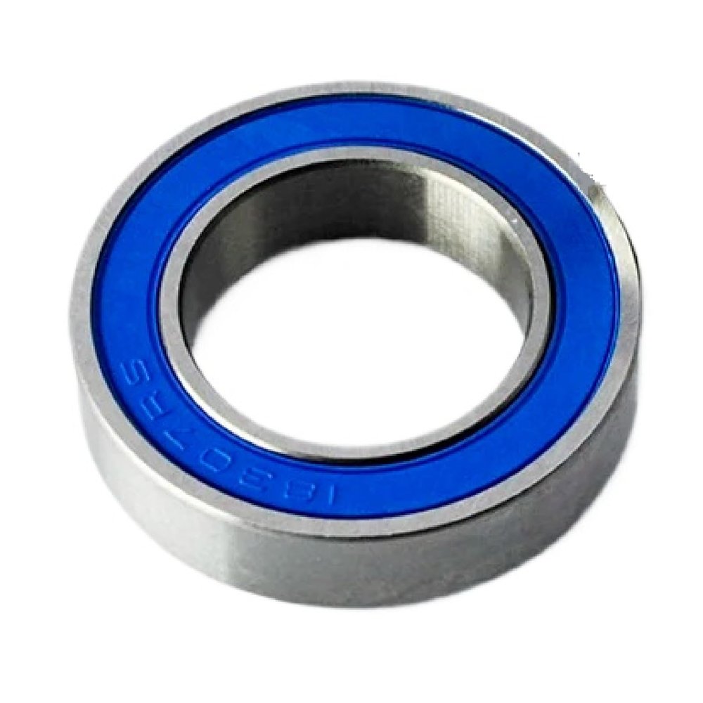 Hybrid Ceramic Ball Bearing, 18x30x7mm, Chrome Steel with Silicon Nitride Balls, Rubber Sealed (2Pcs)