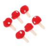 ARTSEWPLY 6Pcs DIY Felt Mushroom Decor Creative Hair Band Accessories for Safe Material Fun Crafting with Friends for Headdresses Hair Pins view 1