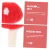 ARTSEWPLY 6Pcs DIY Felt Mushroom Decor Creative Hair Band Accessories for Safe Material Fun Crafting with Friends for Headdresses Hair Pins view 4