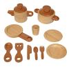 Excellerations EverGrow Rubberwood Play Kitchen - Cookware view 1