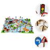Abaodam 1Set Creative Traffic Sign Simulation Roadblock Signs for Educational Cognitive Play Imaginative Role Play Symbol Recognition Wooden Traffic view 3
