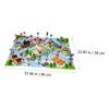 Abaodam 1Set Creative Traffic Sign Simulation Roadblock Signs for Educational Cognitive Play Imaginative Role Play Symbol Recognition Wooden Traffic view 4